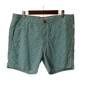 Onia Men’s Swim Trunks Aqua Teal Zip Fly Size 38‎ New